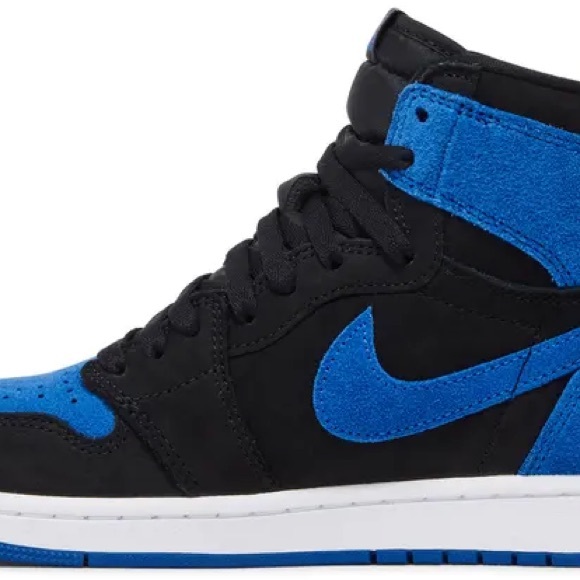 Jordan Black and Blue Suede 1s - Picture 5 of 9
